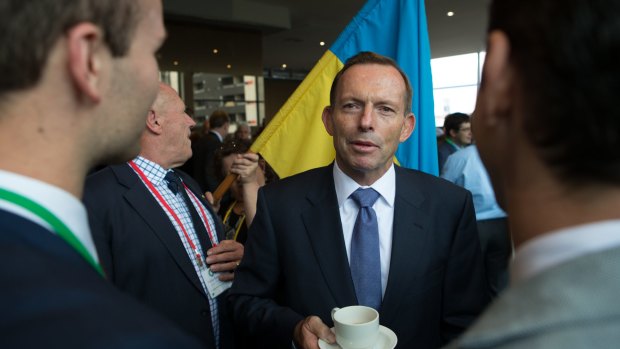 Tony Abbott at the Australian Federation of Ukrainian Organisations event.