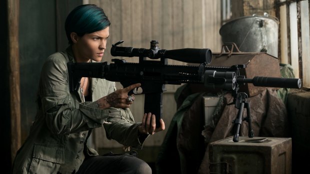 Taking aim: Ruby Rose as Adele Wolff.