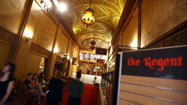 The Regent Theatre foyer was the scene of a dramatic shoot-out in 1962.