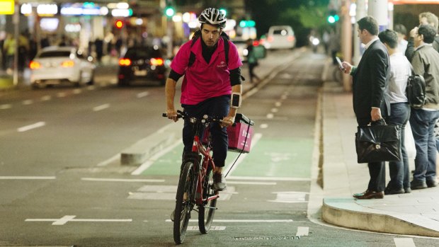 In Sydney, 70 per cent of Foodora riders are male. The company has hundreds of riders in the city.
