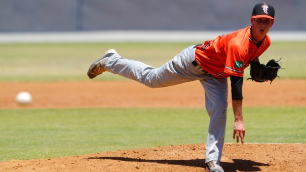 Canberra Cavalry pitcher Jonathan Mottay had a nightmare ABL debut.