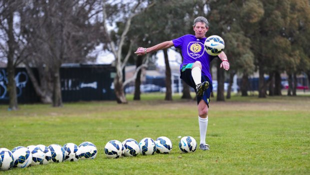 Jack Kynaston still makes the journey to Waramanga Oval in Canberra to run soccer training sessions every weekend.