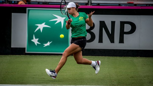 Ash Barty is determined to lead Australia back to the World Group and end a 44-year Fed Cup title drought.