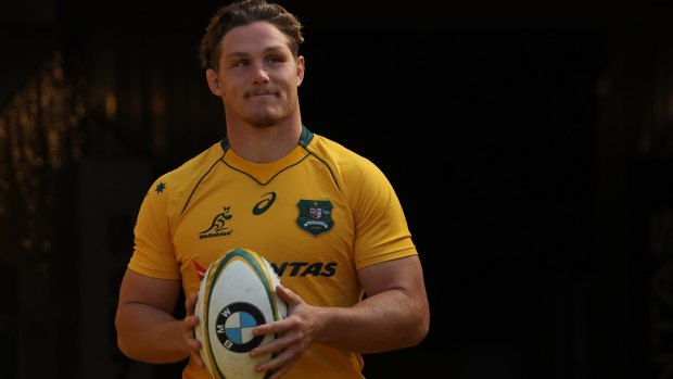 First picked: Wallabies captain Michael Hooper will start, but other positions in the back row are more uncertain.
