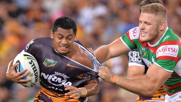 The Broncos' Anthony Milford must have been hoping for a bigger crowd at his debut.