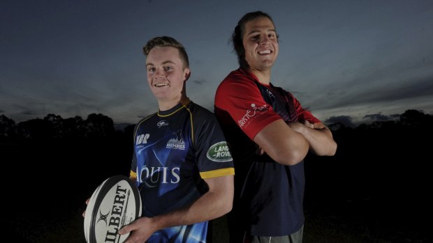 Tuggeranong duo Ryan Lonergan, left, and Ben Hyne have both signed Brumbies contracts.