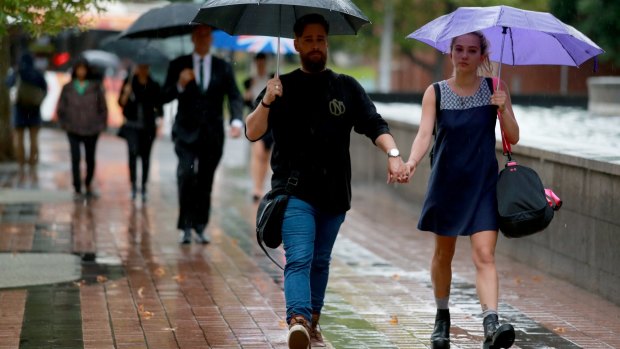 Rainy conditions are forecast for Melbourne for the rest of the week,.