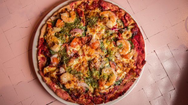 The sweet and chilli pizza is a staggering $31.