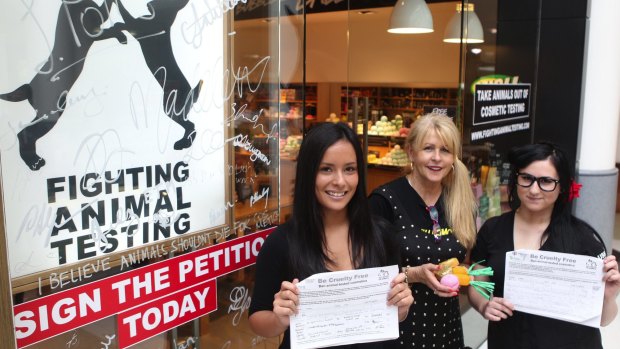 A cruelty-free Australia is a win-win for everyone: LUSH cosmetics have previously protested against animal testing.