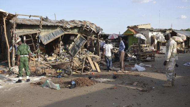 In a separate attack, Boko Haram hit this market in Nigeria last month.