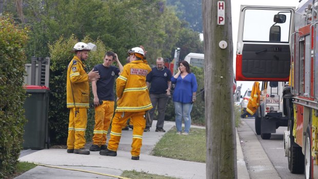 More than 200 firefighter remain on the ground in the Blue Mountains on Saturday.
