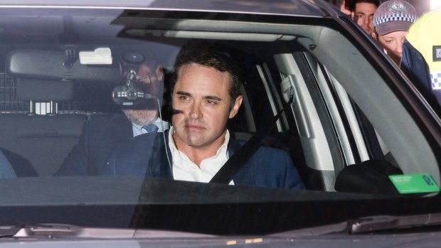 Ben McCormack leaves Redfern police station in April after being charged.