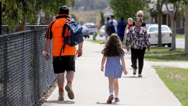 Parents picked up their kids early at Aitken Creek Primary School in Craigieburn after a bomb hoax