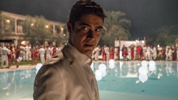 Riccardo Scamarcio as Sergio Morra, who rents a villa opposite Berlusconi's waterfront estate in Sardinia.