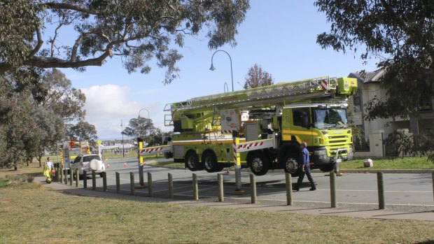 The ACT's fire service only has one Bronto aerial firefighting platform. 