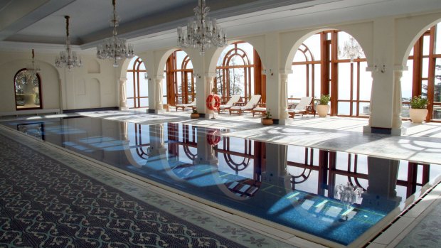 The indoor swimming pool is pictured at Oberoi Hotels & Resorts Co.'s Wildflower Hall in Shimla, India.