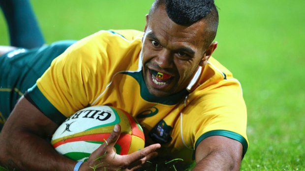 Staying put: Kurtley Beale is staying with rugby.