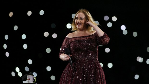Adele charmed fans in the first of her two shows at the Gabba.