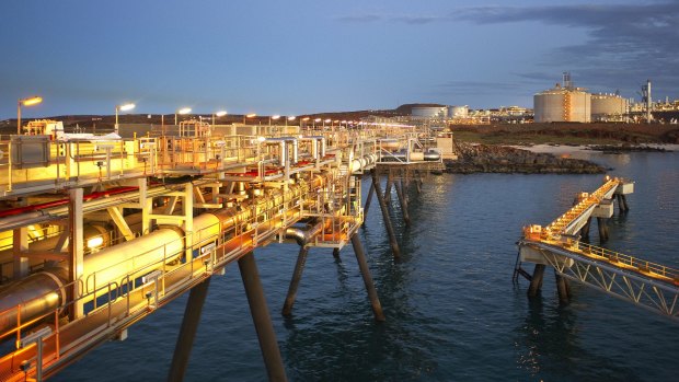 Woodside's Pluto LNG plant in Western Australia.