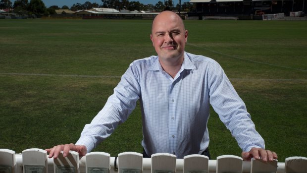 Field of dreams: Chris Davies has swapped soccer and cricket pitches for Alberton Oval as Port Adelaide football manager