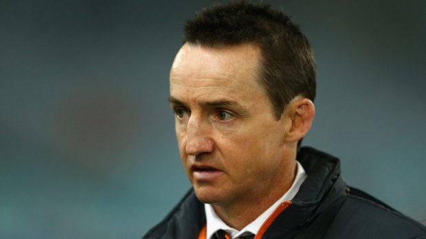 Plenty on his mind: Wests Tigers coach Jason Taylor.