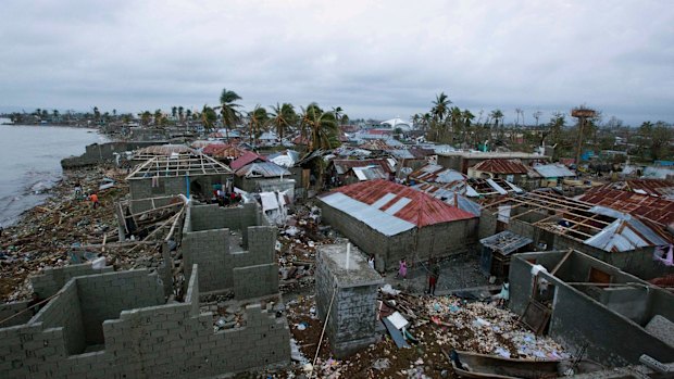 Devastation in Les Cayes, Haiti.