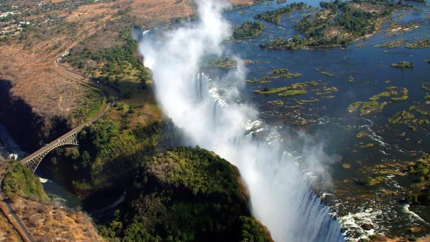 Intrepid Travel has a 64-day "Africa Encompassed Northbound" trip, including Victoria Falls.