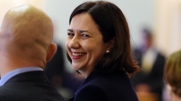 Winners are grinners:  Premier Annastacia Palaszczuk's Labor party would easily win another election if it was held tomorrow, a poll shows.