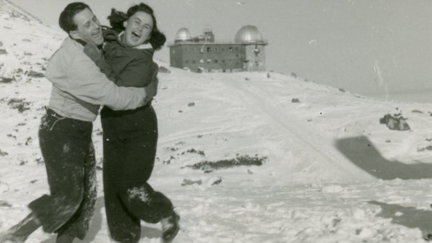 Lale and Gita Sokolov in northern Slovakia's Tatra Mountains while on their honeymoon.