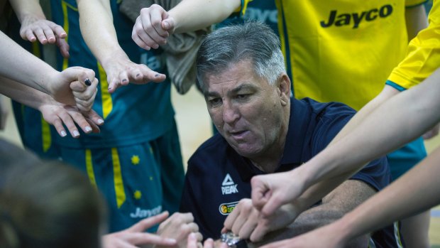 Pleased: Opals coach Brendan Joyce (pictured here at another game).