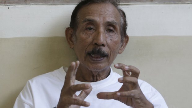Lukas Tumiso, pictured last month at a nursing home in Jakarta, Indonesia, was tortured in 1965.