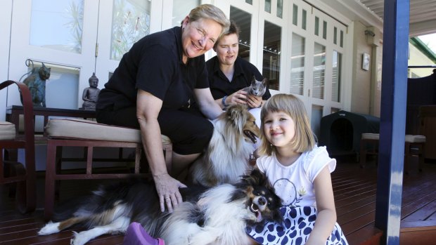Michele Packet and her partner Judy Cole with their daughter Jessica Cole-Packet, 5, at their home in Sydney last year.