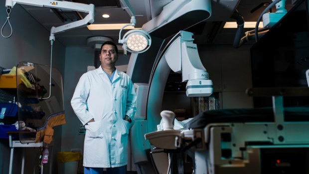 The ACT's newest international renowned cardiologist, director of cardiac electrophysiology Dr Rajeev Pathak. 