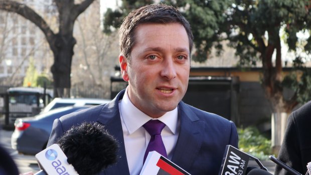 Matthew Guy lashed back at the story about his penthouse meeting with a developer
