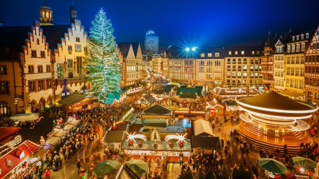 Christmas market in Frankfurt.