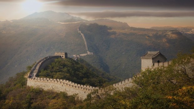 The Great Wall at Mutianyu, China.