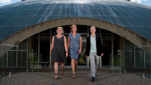 Ingrid McCarthy, Kirsten Waterman and Professor Elanor Huntington are Canberra's answer to 'Hidden Figures'.