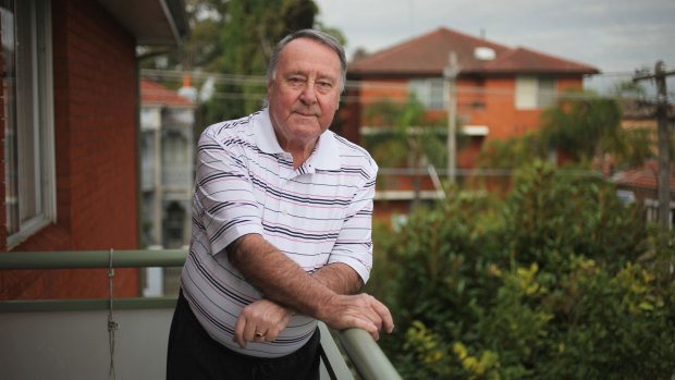 Jim Donovan says he has had to cut back on many things he enjoys. He receives a part age pension and, together with his wife, owns this unit in Sydney's Marrickville.