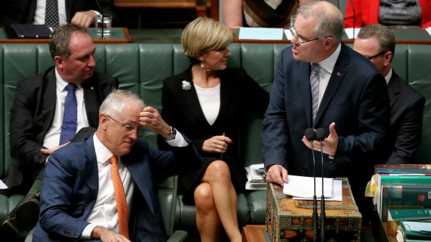 Prime Minister Malcolm Turnbull and Treasurer Scott Morrison on Monday. 