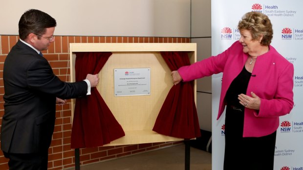 Health Minister Jillian Skinner officially opened the new emergency department at St George Hospital one year ago, but it has struggled to meet demand since it opened.