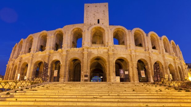 The 60-arch Arles Amphitheatre was built in 90AD.