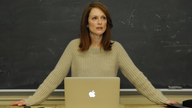 Julianne Moore's transformation in <i>Still Alice</i> is emotional and psychological rather than physical.