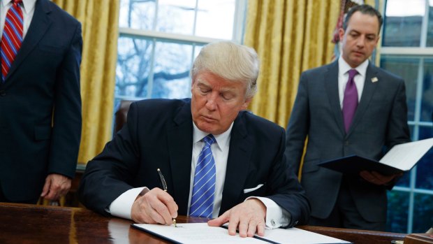 President Donald Trump has signed executive orders on the Keystone and Dakota Access pipelines.