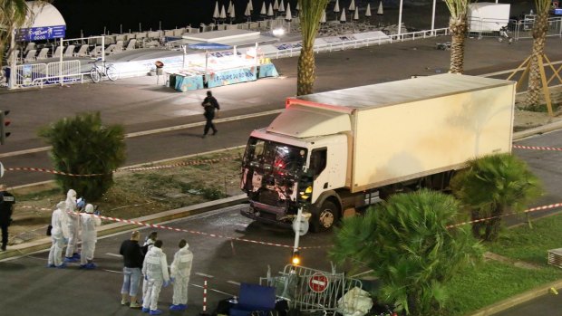 The truck that ploughed through Bastille Day revellers in the French resort city of Nice last July.