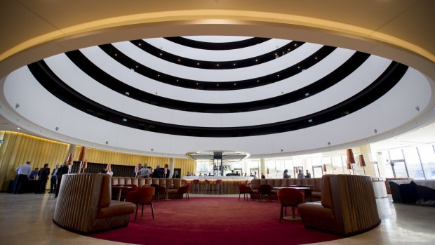 The Vibe Hotel Canberra Airport's design was inspired by Walter Burley Griffin's geometric plans.