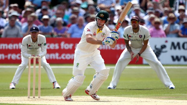Blow: Shaun Marsh has been in good touch so far  this tour and is challenging Chris Rogers for a spot at the top of the batting order for the first Test.
