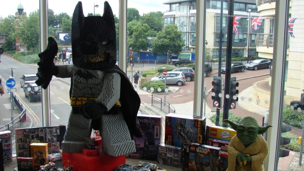 Batman and other Lego products at the TT Games office in Maidenhead, England.