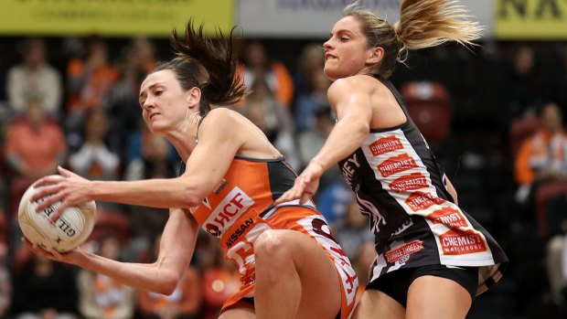 Back with a vengeance: Bec Bulley of the Giants has been one of Super Netball's most consistent defenders.