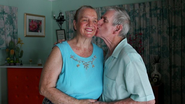 Auchenflower couple Marie and John D'Alton celebrate 57 years together ahead of Valentine's Day.