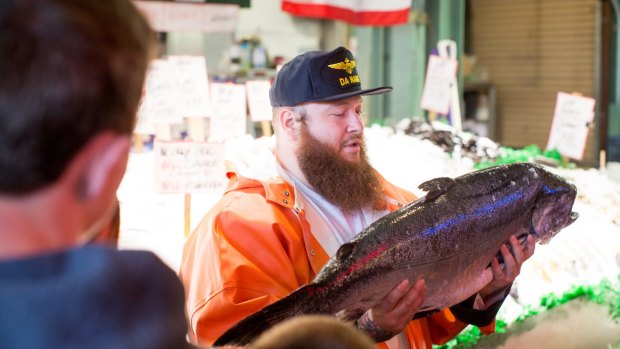 Rapper Action Bronson samples some seafood on F*ck That's Delicious